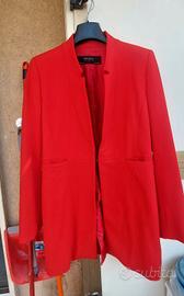 Blaser lungo rosso Zara