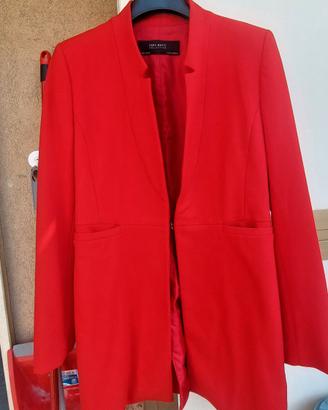 Blaser lungo rosso Zara
