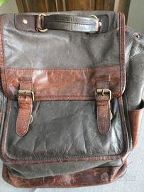 zaino in pelle vera