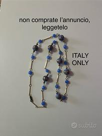 collana donna in perline di vetro