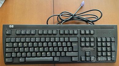 Set informatico ufficio: cavo rete, tastiera HP vv