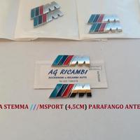 Coppia stemma Bmw M parafango anteriore 4,5 cm