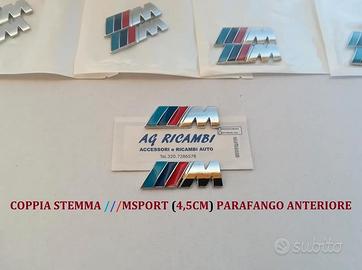 Coppia stemma Bmw M parafango anteriore 4,5 cm