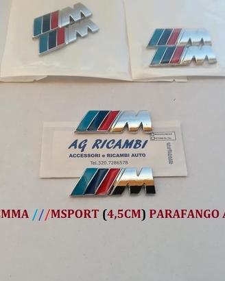 Coppia stemma Bmw M parafango anteriore 4,5 cm