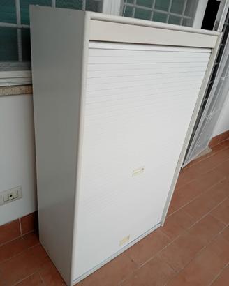 Mobile scarpiera con ripiani il legno bianco e chi