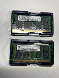 Ram per portatili da 1 gb cadauno