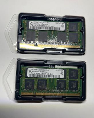 Ram per portatili da 1 gb cadauno