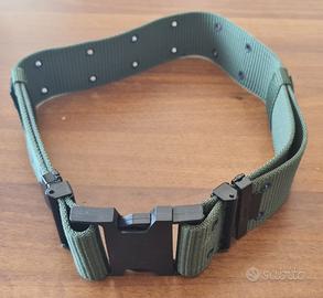 CINTURA/CINTURONE FORATO TATTICO MILITARE VERDE
