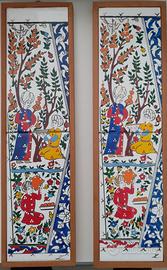 Quadretti turchi dipinti a mano su ceramica