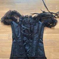 Bustino Guepiere nero in pizzo