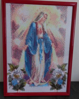 Quadro Madonna Miracolosa con Fiori