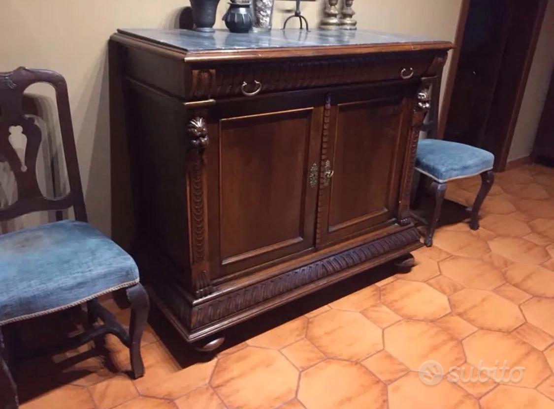 Credenza antica con marmo 800 antiquariato design Arredamento e