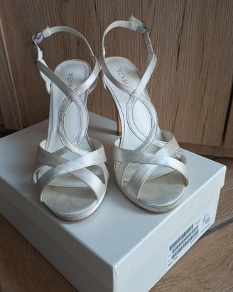 scarpe da sposa avorio 38