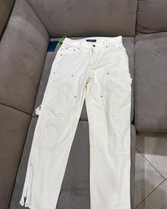 Jeans beige Louis Vuitton