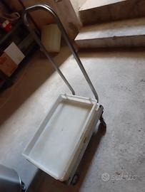 carrello porta contenitori per impasto pizzeria 