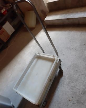 carrello porta contenitori per impasto pizzeria 