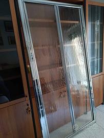 Porta box doccia chiusura a libro  cromata