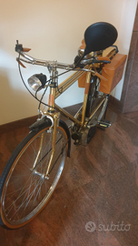 Bicicletta Tomassini placata in oro
