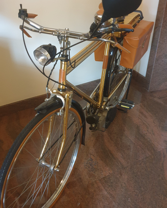 Bicicletta Tomassini placata in oro