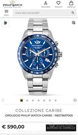 orologio originale Philip Watch crono 