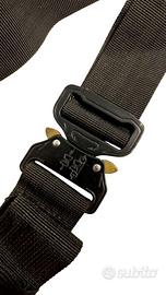 Cintura tattica nylon nera - fibbia Cobra