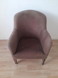 Poltrona vintage da restaurare,Progetto fai-da-te