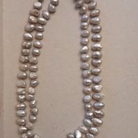 Collana argento con perle barocche