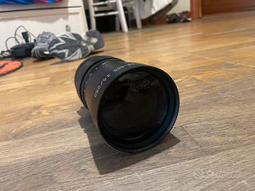 Obiettivo zoom Pentacon con Tracolla in cuoio