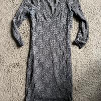 Abito tubino H&M in pizzo grigio antracite