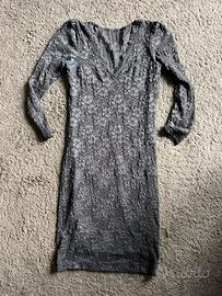 Abito tubino H&M in pizzo grigio antracite