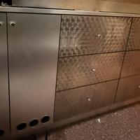 Retro banco con cassettiere + sportelli + mensole