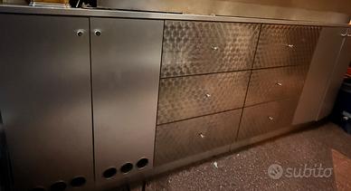 Retro banco con cassettiere + sportelli + mensole