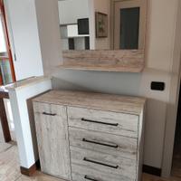 Mobile ingresso con specchio stile moderno/rustico