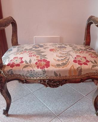 Panchetta/Poggiapiedi in stile inglese vintage