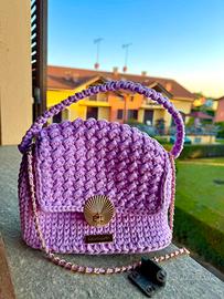 🪻 Borsa Crochet foderata - fatta a mano 🪻