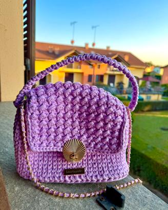 🪻 Borsa Crochet foderata - fatta a mano 🪻