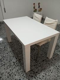 Tavolo laccato bianco