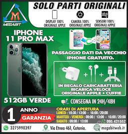 Iphone 11 pro max 512gb verde totalmente originale