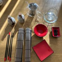 Set sushi + set teiera + caraffe piccole