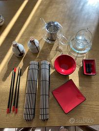 Set sushi + set teiera + caraffe piccole