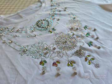Maglietta New Alba Studio con paillettes S/M