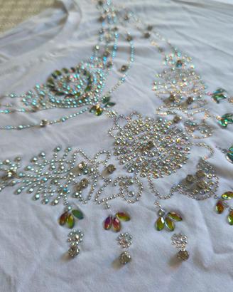 Maglietta New Alba Studio con paillettes S/M