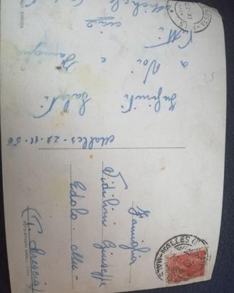 Vecchia cartolina alpini viaggiata