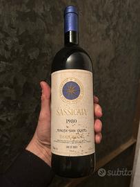 Vino SASSICAIA 1980