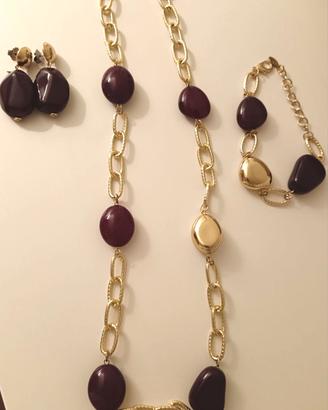 Parure collana orecchini e bracciale SODINI