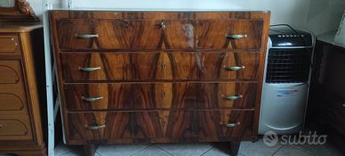 Cassettiera vintage in legno – anni ’40/’50