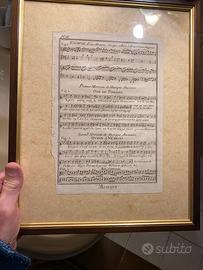 Spartito di musica antica