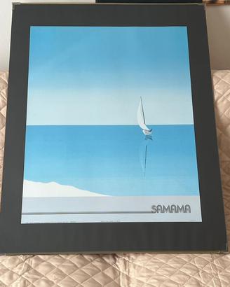 Poster vintage anni ‘80 “Samama” di Saburo