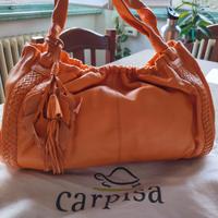 borsa carpisa in pelle arancione