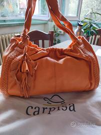 borsa carpisa in pelle arancione